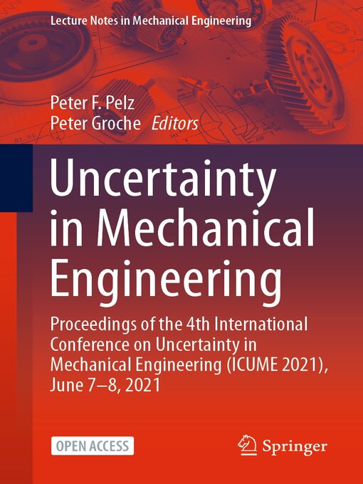 Title details for Uncertainty in Mechanical Engineering by Peter F. Pelz - Available